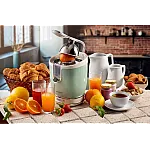 Storcator De Citrice Ariete 0413 Crem/ Verde, Putere 85W, Inox, Cu Maner, Spremiagrumi Vintage