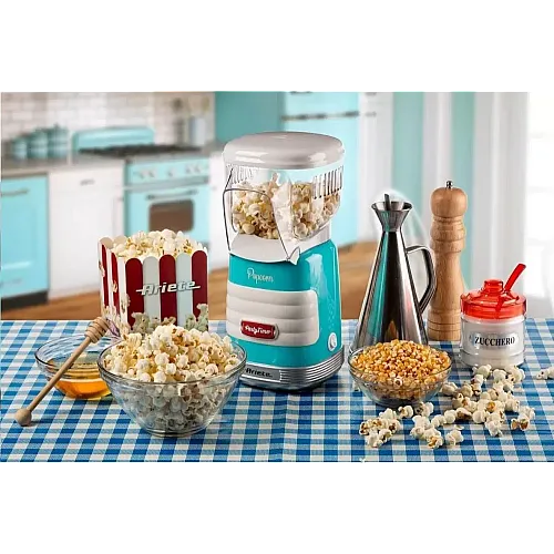 Aparat Popcorn Party Time 2956 Ariete, 1100W, 60 Gr, Blue