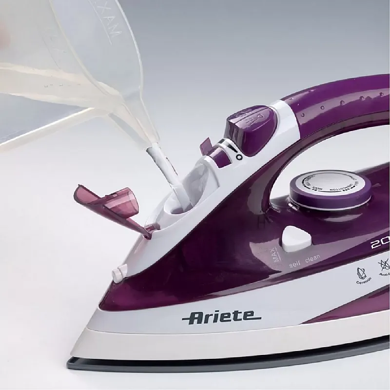 Fier De Calcat Ariete 6235, 2000W, 300 Ml. Talpa Ceramica, Violet/Alb