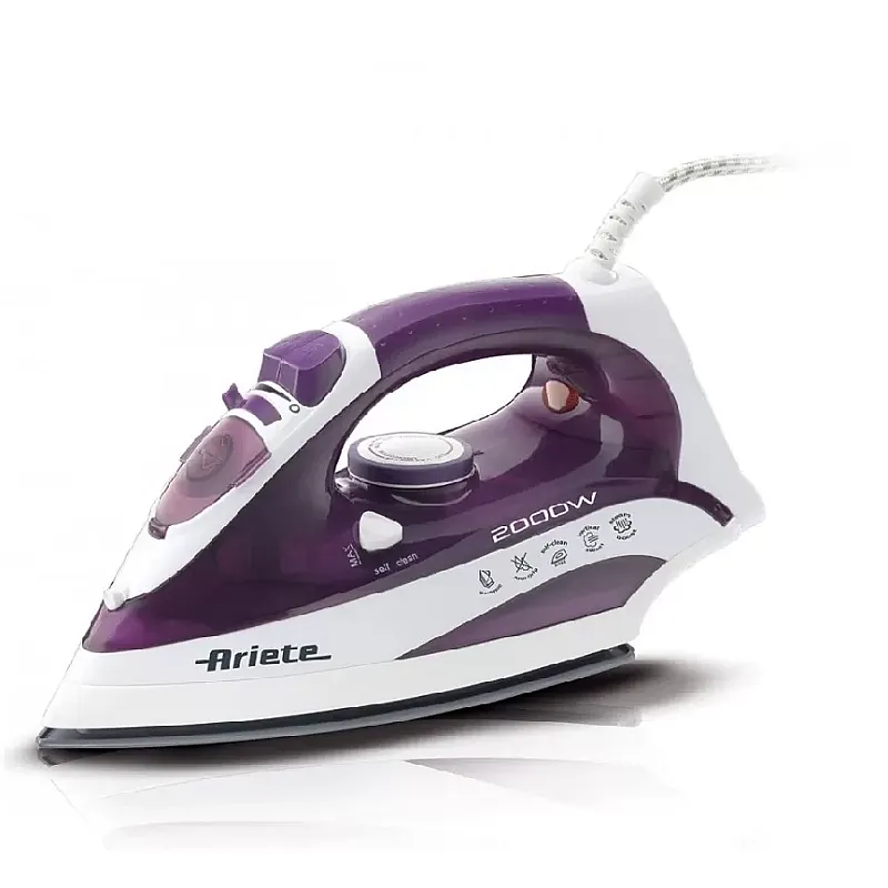 Fier De Calcat Ariete 6235, 2000W, 300 Ml. Talpa Ceramica, Violet/Alb