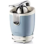 Storcator De Citrice Ariete 0413 Crem/ Bleu, Putere 85W, Inox, Cu Maner, Spremiagrumi Vintage