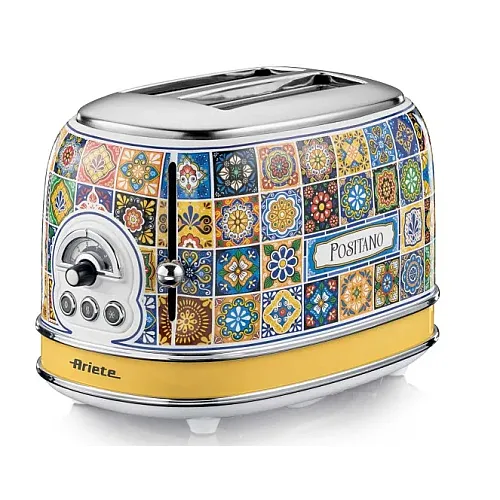 Prajitor de paine Ariete, 0155 Vintage, 810 W, 2 Felii, Positano