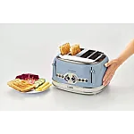 Prajitor de paine Ariete, 0156 Vintage, 1600 W, 4 Felii, crem/blue