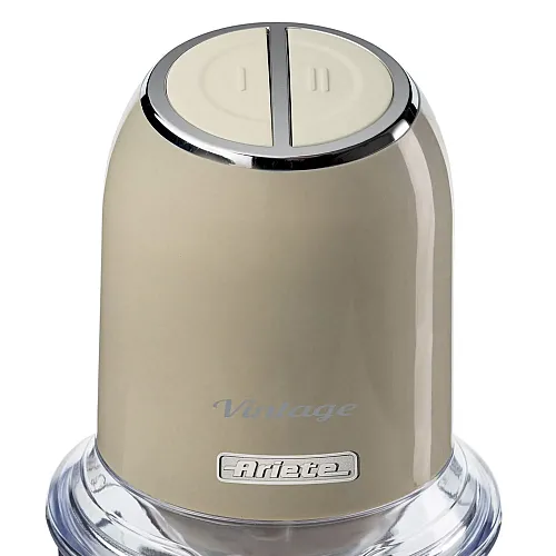 Tocator legume Ariete Vintage 438/03, Inox, 600ml, 400W, 2 viteze, 4 lame, Cream/Beige