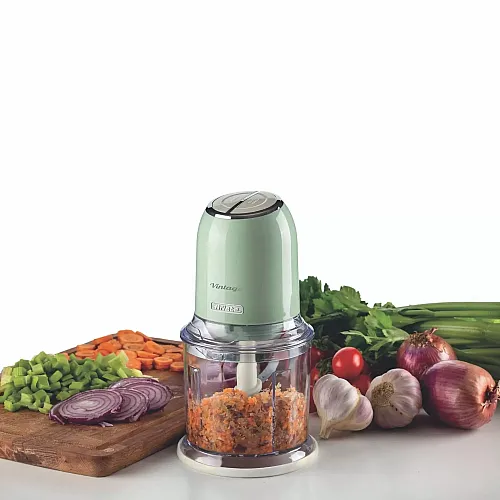 Tocator legume Ariete Vintage 438/04, Inox, 600ml, 400W, 2 viteze, 4 lame, Cream/Green