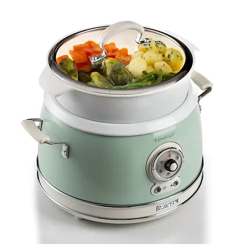 Aparat pentru gatit orez Vintage 2904CR/GR, 700W, Crem/Verde, Ariete
